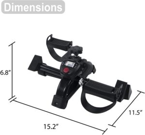 Vaunn Medical Folding Pedal Exerciser with Electronic Display